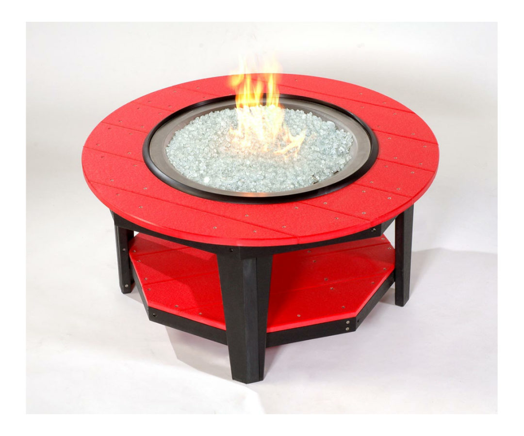 Enclosed Fire Pit Table with Propane Tank Storage Coastal Fine Furniture
