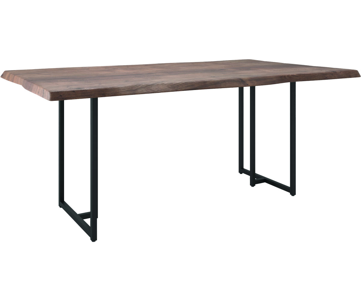 Live Edge Metal Tube Table Coastal Fine Furniture