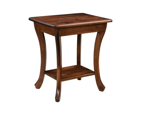 Curved Leg End Table
